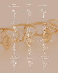 Birth Flower Ring