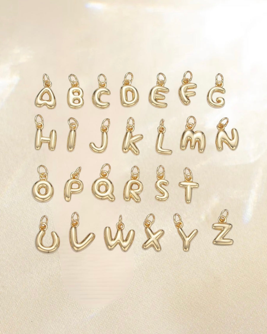 Bubble Letter Charm