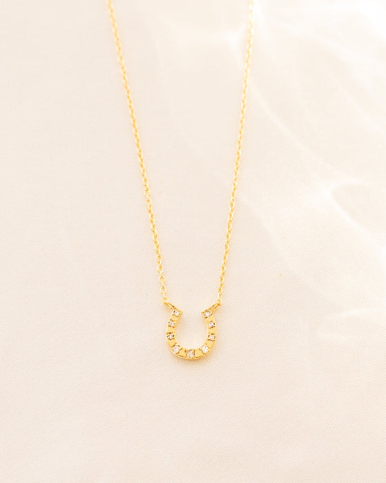 Lucky Horseshoe Charm Necklace – Jennifer Cervelli Jewelry
