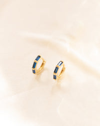 Sapphire Huggies