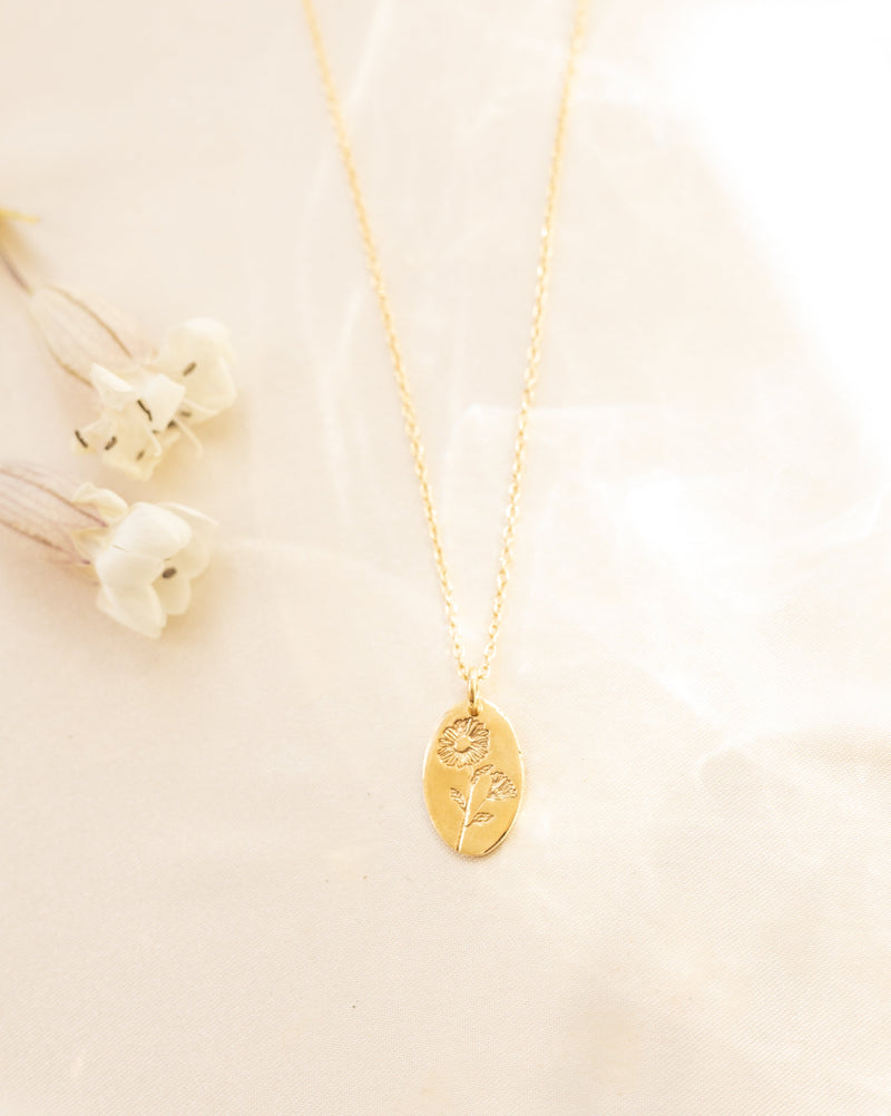 Birth Flower Necklace