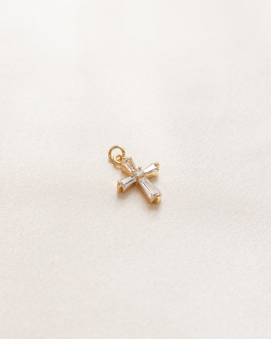 Baguette Cross Charm