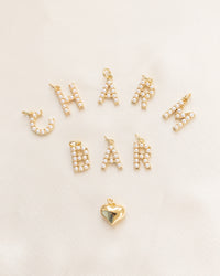 Pearl Letter Charm