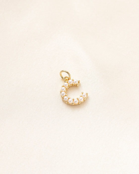 Pearl Letter Charm