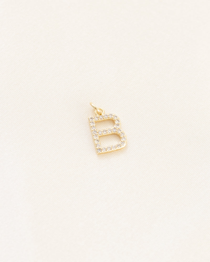 Diamond Letter Charm