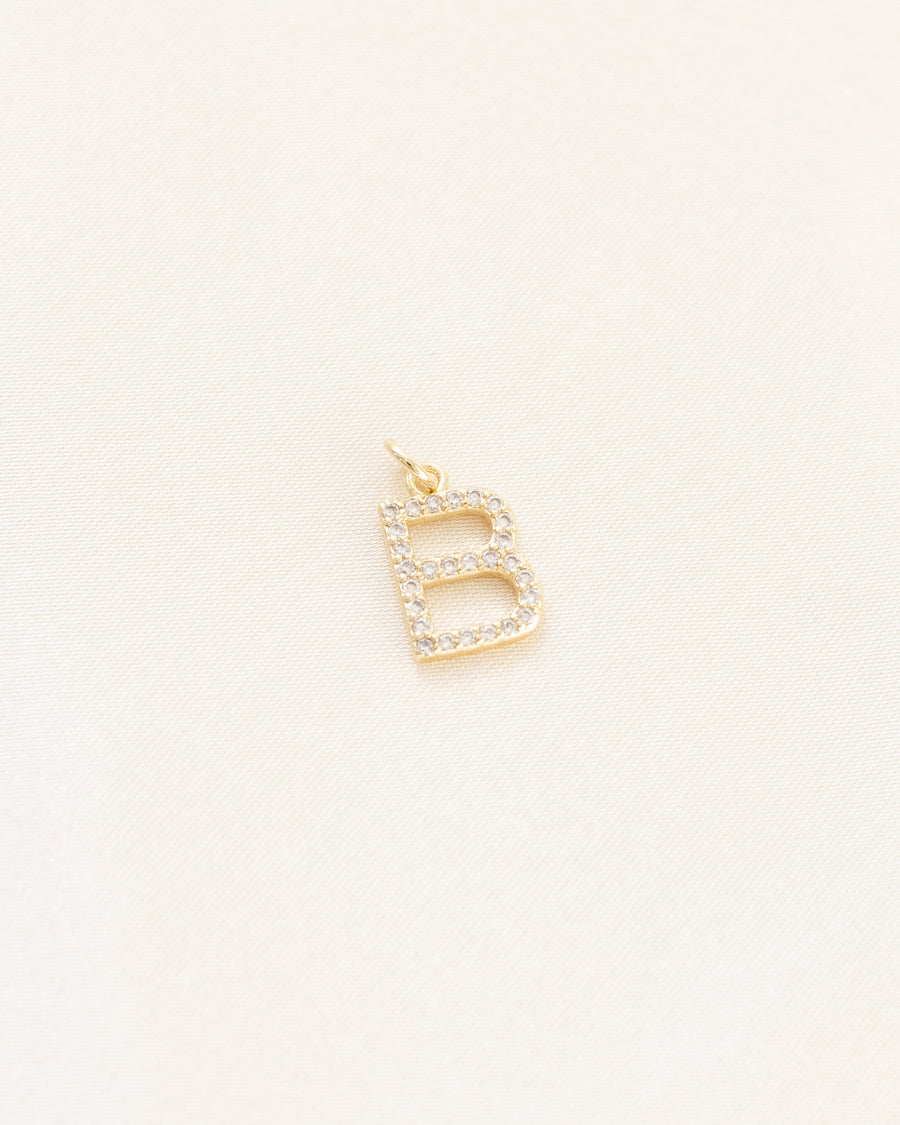 Diamond Letter Charm