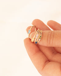 Birthstone Baguette Ring