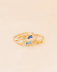 Birthstone Baguette Ring