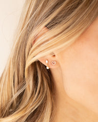 14k Gold Marquise Drop Studs