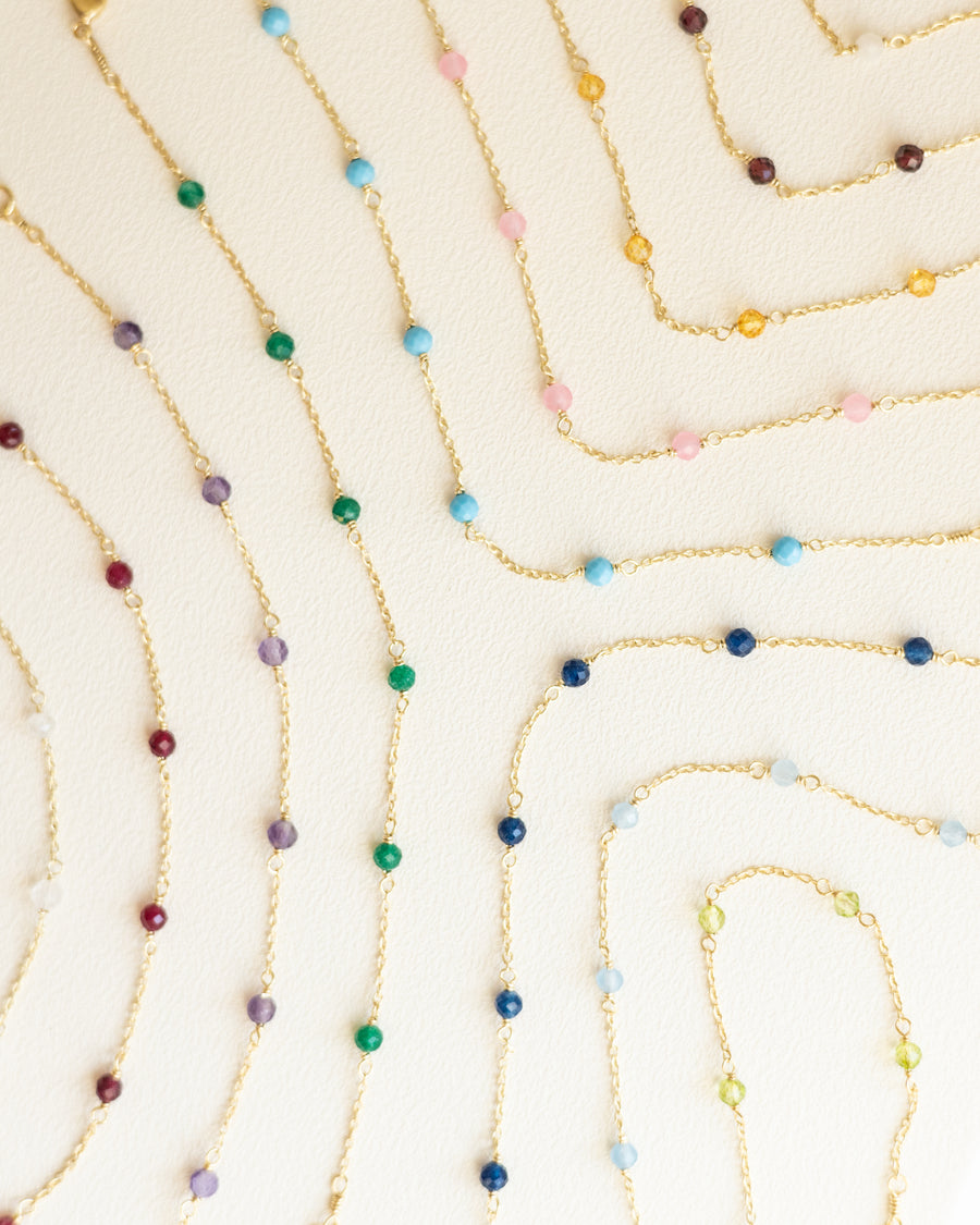 Birthstone Beaded Bracelet