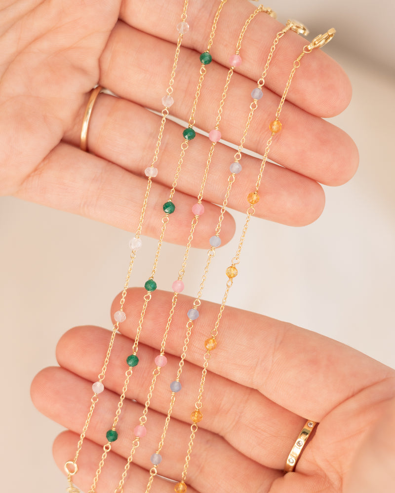 Birthstone Beaded Bracelet