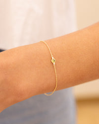 Bezel Birthstone Bracelet