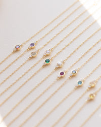 Bezel Birthstone Bracelet