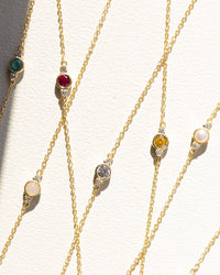 Bezel Birthstone Bracelet