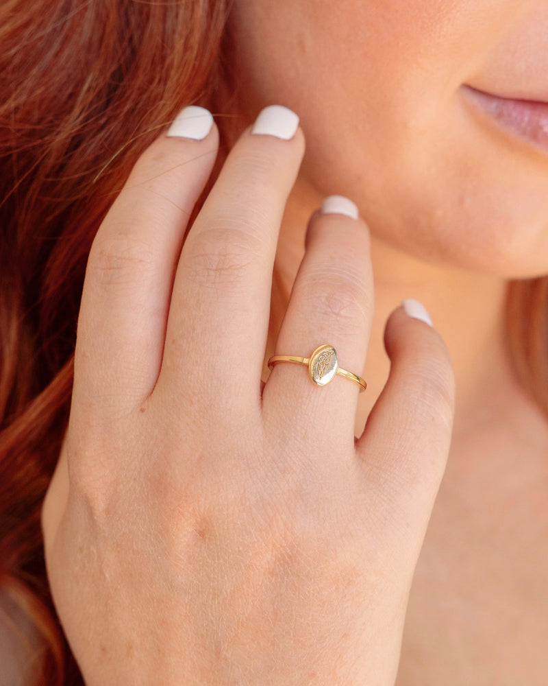 Birth Flower Ring