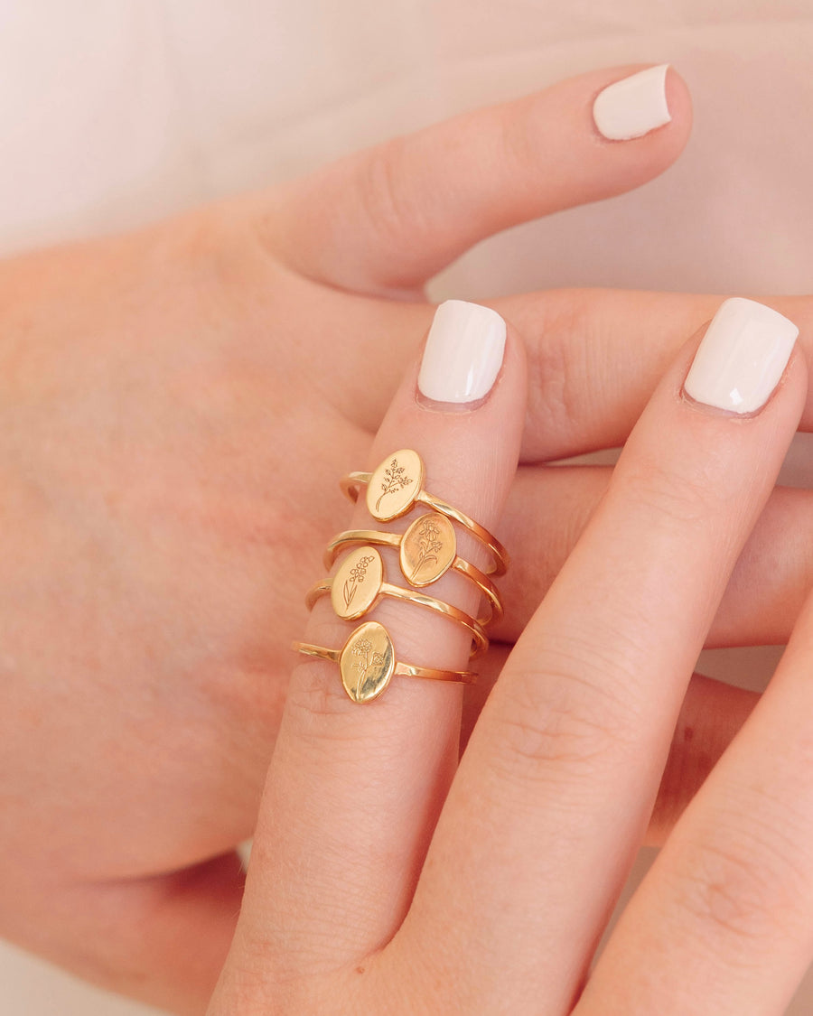 Birth Flower Ring