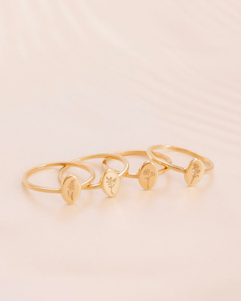Birth Flower Ring
