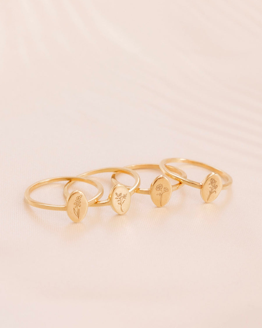 Birth Flower Ring