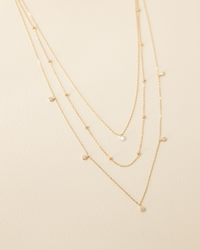 14k Gold Beaded Necklace