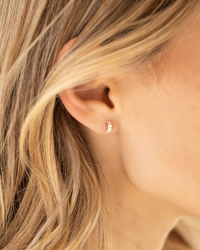14k Gold Arch Studs