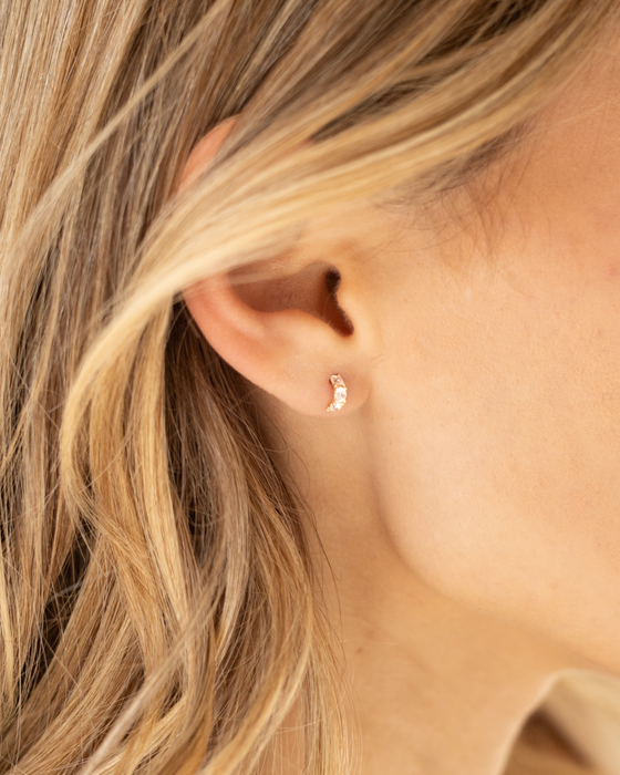 14k Gold Arch Studs