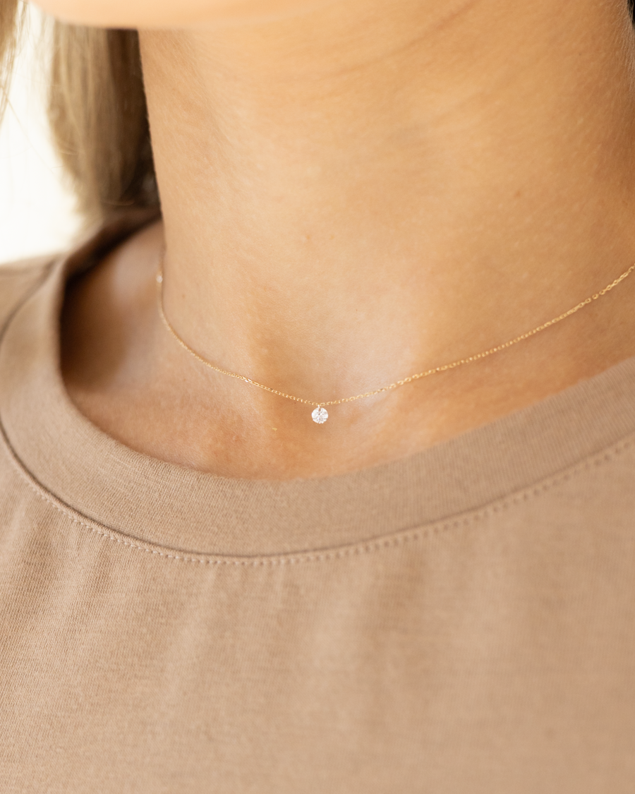 Floating Diamond Necklace