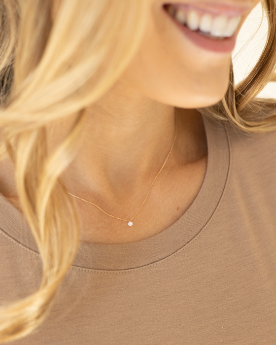 Floating Diamond Necklace