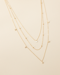 Diamond Bezel Drop Necklace