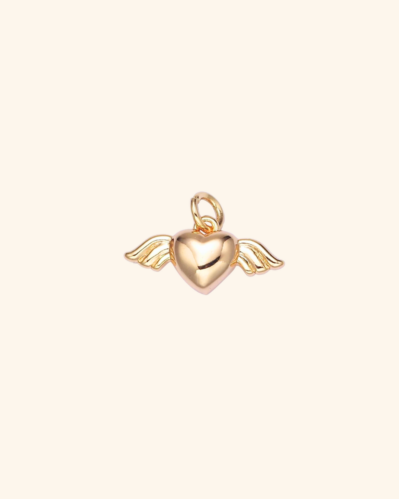Winged Heart Charm