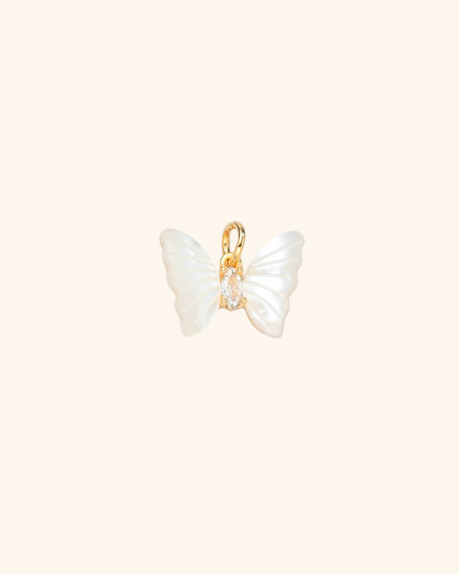 Pearly Butterfly Charm
