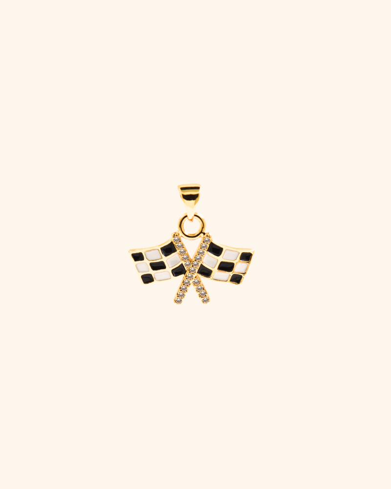 Racing Flag Charm
