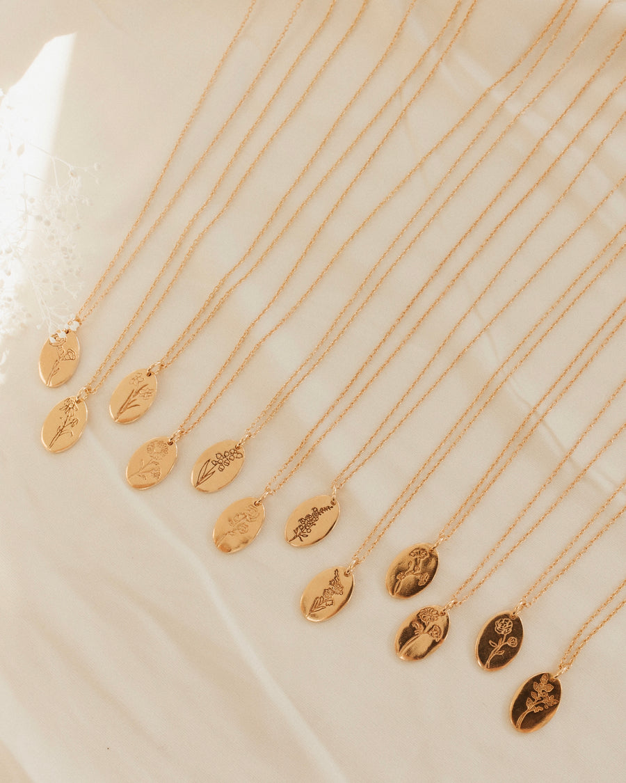 Birth Flower Necklace