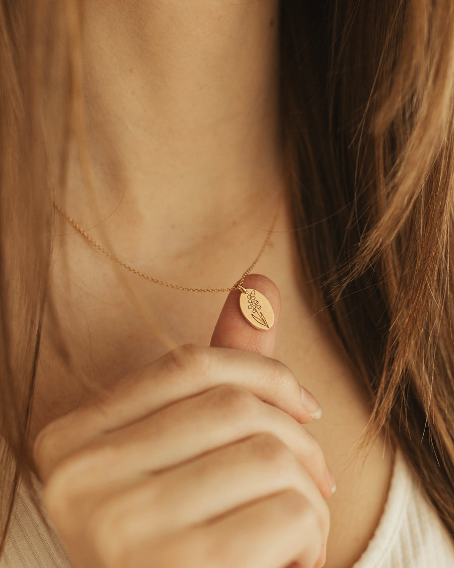 Birth Flower Necklace