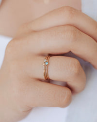 Birthstone Stacking Ring