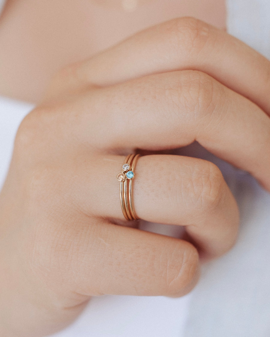 Birthstone Stacking Ring