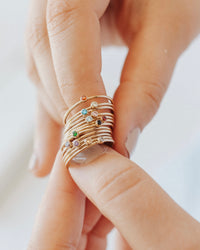 Birthstone Stacking Ring