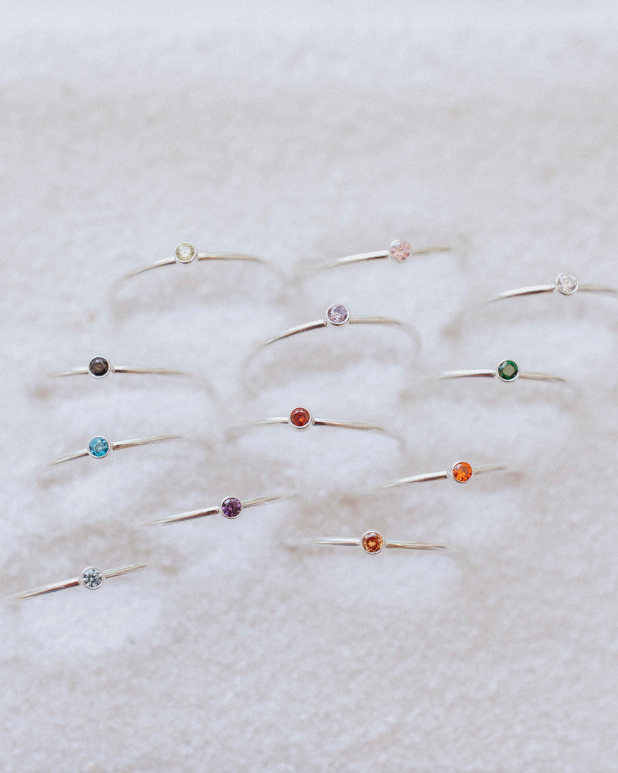 Birthstone Stacking Ring